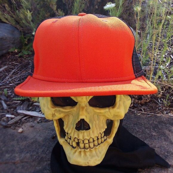 Deadstock Vintage AJD Blank Two Tone Snap Trucker Hat - Picture 1 of 6